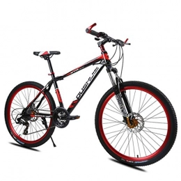WGYDREAM Mountainbike Mountainbike Mountain Bike MTB Mountainbikes Unisex 26 ‚‘ Carbon Stahlrahmen 21 / 24 / 27 Geschwindigkeit Scheibenbremse Doppelaufhebung Mountainbike Mountain Bike MTB ( Color : Red , Size : 24speed )