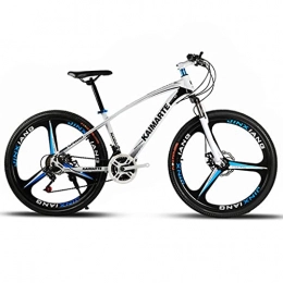 GYF Mountainbike Mountainbike Mountain Trail Bike Fahrrad Bike Fahrrad Mountainbike 26" 21 / 24 / 27 Gang-Doppelscheibenbremse Bike MTB Mountainbike Fahrrad Mountain Trail Bike ( Color : White , Size : 24 Shimano Speed )