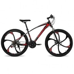 WYLZLIY-Home Fahrräder Mountainbike Mountain Trail Bike MTB Mountainbike 21 / 24 / 27 Gang-Doppelscheibenbremse 26 Räder Federgabel Gebirgsfahrrad Fahrrad Bike Mountainbike Fahrrad ( Color : Black , Size : 24 Shimano Speed )