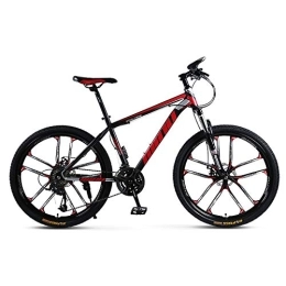  Fahrräder Mountainbike, Mountainbike aus Stahl mit hohem Kohlenstoffgehalt, zusammenklappbar, für Außenräder, Kettenrad mit Federung, doppelte Scheibenbremsen, B-24speed