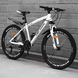 Dsrgwe Fahrräder Mountainbike, Mountainbike / Fahrräder, Carbon-Stahlrahmen, Vorderradaufhängung und Dual Disc Brake, 26inch Räder (Color : A, Size : 21-Speed)