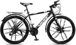 ADAPEY Fahrräder Mountainbike Mountainbike Faltrad Fahrrad Erwachsene Straßenfahrräder Mountainbike MTB Einstellbare Geschwindigkeit for Männer und Frauen 26-Zoll-Räder Doppelscheibenbremse (Color : Black, Size : 27 S