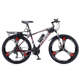 SABUNU Fahrräder Mountainbike MTB Fahrrad Erwachsene Mountainbike Für Erwachsene Und Jugend, 24 Geschwindigkeit 27, 5 Zoll Leichte Bergfahrrad Dual-scheibenbremsen-federgabel Für Den Außenberei(Size:27 Speed, Color:Rot)