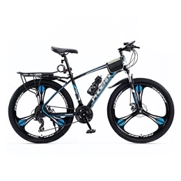 SABUNU Mountainbike Mountainbike MTB Fahrrad Erwachsene Mountainbike Mit Hohem Kohlenstoffstahlrahmen 27, 5-zoll-räder Und 24-gang-schieber Mit Doppelscheibenbremse Und Dualen Suspension Anti-rut(Size:24 Speed, Color:Blau)
