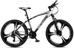 HCMNME Mountainbike Mountainbikes, 26-Zoll-Mountainbike-männliches und weibliches erwachsenes ultraleichtes Rennlicht Fahrrad Trischneider Aluminiumrahmen mit Scheibenbremsen ( Color : Black and white , Size : 24 speed )