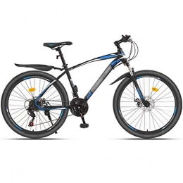 DXIUMZHP Mountainbike Mountainbikes Doppelt Stoßdämpfendes Cross-Country-Bike, Leichtes Straßenrad Mit Variabler Geschwindigkeit, 21 / 24-Gang MTB, 24 / 26 Zoll Räder, Speichenrad ( Color : 24-speed blue , Size : 26 inches )