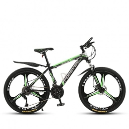 MSG ZY Fahrräder MSG ZY Mountain Bike, Rahmen aus kohlenstoffhaltigem Stahl, 24" / 26" Rad, 21-30 Geschwindigkeiten | All-Terrain-Fahrrad mit Doppelscheibenbremse, Variable Geschwindigkeit ohne Verzögerung