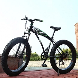 MSG ZY Mountainbike MSG ZY Snowbike, MTB-Fahrrad, Rahmen aus kohlenstoffhaltigem Stahl, 26", 27-Gang-All-Terrain-Fahrrad, Mountainbike mit doppelt gefederter Doppelscheibenbremse