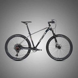 MICAKO Fahrräder MTB - 27.5 Zoll Aluminium-Magnesium-Legierung Mountainbike, Scheibenbremse, SX-12 Gang-Schaltung, Vollfederung, Silber, 29 * 17inch