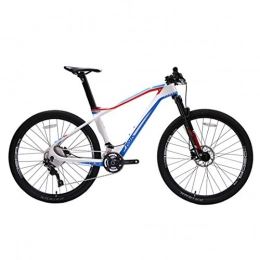 MICAKO Fahrräder MTB - 27.5 Zoll Kohlefaser Mountainbike, Shimano Ölscheibenbremse, Shimano M7000-22 Gang-Schaltung, Vollfederung, Weiß