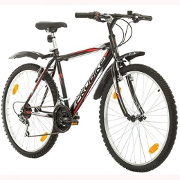 Multibrand Distribution Fahrräder Multibrand PROBIKE 26 Zoll Mountainbike Shimano 18 Gang, Herren-Fahrrad & Jungen-Fahrrad, geeignet ab 165-183 cm (Schwarz+Kotflügel)