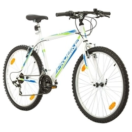 Multibrand Distribution Fahrräder Multibrand PROBIKE 26 Zoll Mountainbike Shimano 18 Gang, Herren-Fahrrad & Jungen-Fahrrad, Schutzbleche, geeignet ab 165-183 cm (Weiß)
