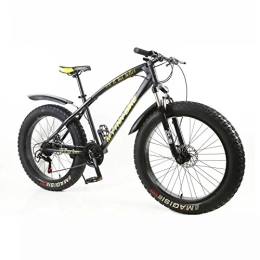 MYTNN Mountainbike MYTNN Fatbike 26 Zoll 21 Gang Shimano Fat Tyre 2020 Mountainbike 47 cm RH Snow Bike Fat Bike (Schwarze Rahmen / Schwarze Felgen)