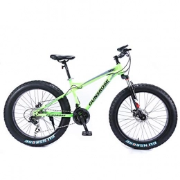 MYTNN Fahrräder MYTNN Fatbike neues Style 2019 26 Zoll 21 Gang Shimano Fat Tyre Mountainbike 47 cm RH Snow Bike Fat BIK (Grn)