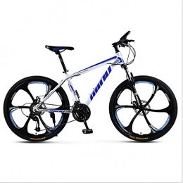 MZBZYU 26 Zoll Mountain Bike Gabel-Federung mit Lockout-Funktion Primal Fahrrad Geeignet fr Erwachsene in Wei-Blau