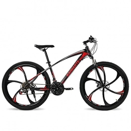 N&I Mountainbike N&I Bicycle Shock-Absorbing Mountain Bikes Men and Women 26 inch Variable Speed Adult Student Carbon Steel Folding Bikes Students 21 / 24 / 27 Speed Outdoor Variable Speed Bicycles Red 26 inch 27 Speed