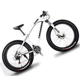 NENGGE Mountainbike NENGGE 20 Zoll Mountainbike Fette Reifen Fahrräder für Damen, Mädchen Hardtail MTB mit Gabelfederung & Scheibenbremsen, Rahmen aus Kohlenstoffstahl, Weiß, 27 Speed