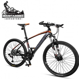 NENGGE Mountainbike NENGGE Erwachsenen Mountainbike mit Gabelfederung, 33 Gang-Schaltung Hardtail MTB für Herren / Damen, Fahrräder mit Hydraulische Scheibenbremse, Rahmen aus Aluminiumlegierung, Black red, 27.5 Inch