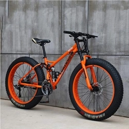 NXX Fahrräder NXX 21-Gang-, 24-Zoll-Mountainbikes für Herren, Hardtail-Mountainbike aus Stahl mit hohem Kohlenstoffgehalt, Mountainbike mit Verstellbarer Vorderradfederung, Orange