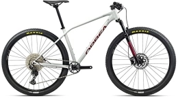Orbea Fahrräder ORBEA Alma H50 29R Mountain Bike (M / 44.5cm, White Grey / Metallic Red (Gloss))