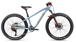 Orbea Fahrräder ORBEA Laufey 24R H20 Kinder & Jugend Mountain Bike (30cm, Blue Grey / Bright Red (Gloss))