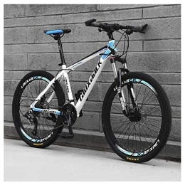  Fahrräder Outdoor-Sport 26" Mountainbike für Erwachsene, 27-Gang-Antrieb, Vorderradaufhängung, Variable Geschwindigkeit, HighCarbon-Stahl-Mountainbike, blau