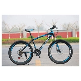  Fahrräder Outdoor Sports 2130 Speeds Mountainbike 26 Zoll Speichenrad Gabel Federung Doppelscheibenbremse Reifen Fahrrad (Farbe: Blau, Größe: 21 Gang)