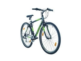 Multibrand Distribution Fahrräder Probike PRO 29 Zoll Fahrrad Mountainbike Shimano 21 Gang, Herren, Damen geeignet ab 175-190 cm (Schwarz Grün Matt)