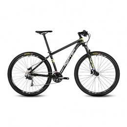 PXQ Fahrräder PXQ 27, 5 Zoll Mountainbike 30 Geschwindigkeiten Doppelter Stoßdämpfer Offroad-Fahrräder mit Federgabel und Scheibenbremse, Aluminiumlegierung für Erwachsene und Herren, Black, 17"