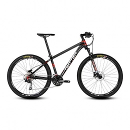PXQ Fahrräder PXQ 27, 5 Zoll Mountainbike 30 Geschwindigkeiten Doppelter Stoßdämpfer Offroad-Fahrräder mit Federgabel und Scheibenbremse, Aluminiumlegierung für Erwachsene und Herren, Red, 15.5"