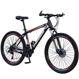 QCLU Fahrräder QCLU 26-Zoll-Mountainbike, Scheibenbremsen Hardtail MTB, Trekking Bike Männer Fahrrad Mädchen Fahrrad, volles Suspension Mountainbike, 30 Geschwindigkeit (Color : Red)