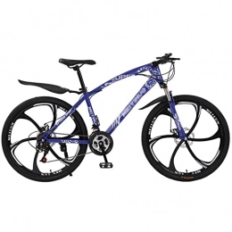 QCLU Fahrräder QCLU Mountain Bikes Jugend Bike 26 Zoll 21-Gang-Fahrräder, Scheibenbremse, Federgabel Fahrraderwachsene Full Suspension MTB Gearshift Doppelscheibenbremsen (Color : Blue)