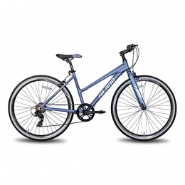 QEEN 700c Aluminiumrahmen City Bike Cruiser Hybrid Fahrrad Doppel Scheibenbremse Shimano Teile (Color : HIU7002mg, Size : 700C)