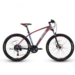 QMMD Fahrräder QMMD MTB Erwachsenen, 27.5 Zoll Mountainbike, Hardtail Fahrräder, Damen / Herren Mountainbike Alu Rahmen, 27 Gang-Schaltung, Fahrrad mit Scheibenbremsen, 27.5 inch red, 27 Speed