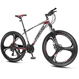 QMMD Fahrräder QMMD Unisex Erwachsenen MTB, 27.5 Zoll Mountainbike Gabel-Federung, Alu Rahmen Hardtail MTB, 24-27-30-33-Gang Kettenschaltung, Fahrrad mit Scheibenbremsen, Red 3 Spoke, 27 Speed