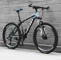QZMJJ Fahrräder QZMJJ Off-Road Radfahren, Mountainbike Stahlrahmen 26 Zoll Doppelscheibenbremse City Road Fahrrad for Erwachsene (Color : Black Blue, Size : 21 Speed)