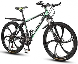 RDJSHOP 26 Zoll Mountainbike, 21 Gang MTB Fahrrad Doppelscheibenbremsen Fahrradrahmen aus Kohlenstoffhaltigem Stahl, 6 Speichen Rad, Ideal Zum Radfahren im Freien,Green