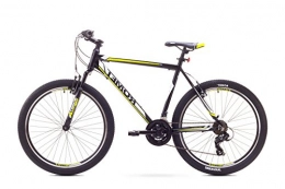 ROMET Fahrräder Romet 26 Zoll Mountainbike 19" Zoll Alurahmen 21 Gang Shimano Kettenschaltung (Gelb+Schutzbleh)