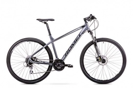 ROMET Fahrräder ROMET Herren Rambler Mountainbike, anthrazit-schwarz, Größe M Aluminium Rahmen 29 MTB Mountain Bike Crossbike Fahrrad Shimano 21 Gang 17 Zoll
