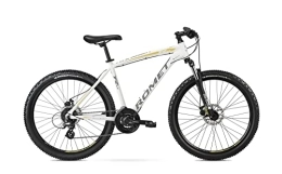 Balticuz OU Fahrräder Romet Mountainbike MTB Fahrrad Rambler 6.3 26 Zoll, Weiss-Gold, 24 Gänge Shimano