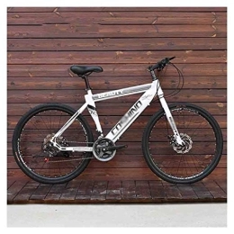 RYP Fahrräder RYP Mountainbikes Rennräder Fahrräder Mountainbike Erwachsene Männer MTB Straßen-Fahrrad for Damen 26 Zoll-Räder Einstellbare Doppelscheibenbremse BMX-Räder (Color : White, Size : 21 Speed)
