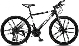 SBDLXY Fahrräder SBDLXY Bikes mit Variabler Geschwindigkeit für Männer und Frauen (Farbe: Schwarz, Fahrrad für Erwachsene ， Mountainbike, Größe: 30 Zoll), Doppelscheibenbremsen vorne und hinten -