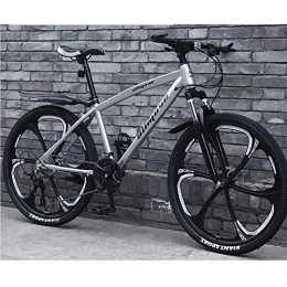  Fahrräder Stilvolles 27-Gang-Mountainbike-Fahrrad, leichtes Carbon-Stahlrahmen-Mountainbike-Doppelscheibenbremse Rennrad für Junge Männer und Frauen, schwarz, 26 Zoll