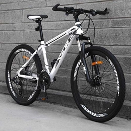  Mountainbike Stilvolles Mountainbike, Scheibenbremse mit Kohlenstoffstahlrahmen, 27-Gang-Schaltfahrrad für Erwachsene, Langlaufrad für Erwachsene, Nr. C, 24 Zoll