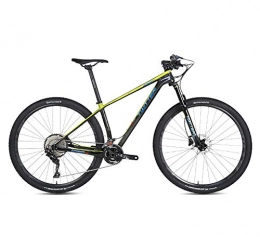 BIKERISK Fahrräder STRIKERpro 27, 5 / 29-Zoll-Räder Carbon Fiber Mountainbike 22 / 33 Geschwindigkeit MTB Fahrrad Federgabel Gebirgsfahrrad (schwarz gelb), 22speed, 29×15