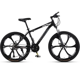 TAURU Fahrräder TAURU 61 cm (24 Zoll) Mountainbike Rennrad, doppelte Scheibenbremse, Karbonstahlrahmen Mountainbike (24 Gänge, Schwarz1)