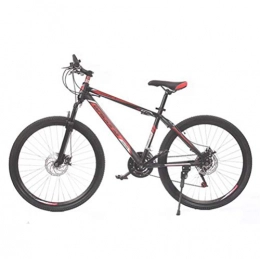 Tbagem-Yjr Fahrräder Tbagem-Yjr 21-Gang-Mountainbike, 24-Zoll-Doppelscheibenbremse Geschwindigkeitsreise Straße Fahrrad Sport Freizeit (Color : Black red)