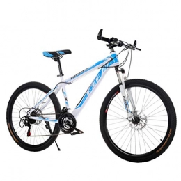 Tbagem-Yjr Fahrräder Tbagem-Yjr 24-Zoll-Rad-Mountainbike, 24-Gang-MTB-Sport-Freizeit-Rahmen Aus Kohlenstoffstahl (Color : White Blue)