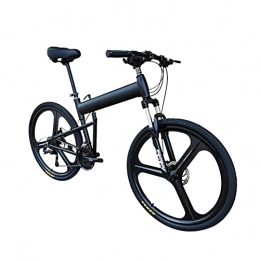 Tbagem-Yjr Fahrräder Tbagem-Yjr 27, 5 Zoll Mountainbike 3 Cutter Wheel MTB Fahrrad 27 / 30 Geschwindigkeit Mit Doppelscheibenbremse Carbon Steel Frame Schwarz (Size : 27speed)