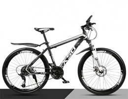 Tbagem-Yjr Mountainbike Tbagem-Yjr Dual Suspension Mountain Bikes, 26 Zoll Erwachsener High Carbon Stahl Variable Speed ​​Straße Fahrrad (Color : Black White, Size : 30 Speed)